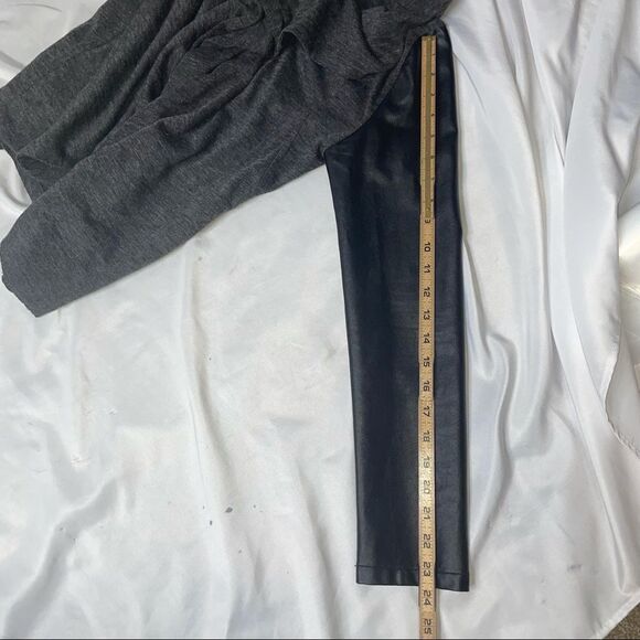 Sweet Rain brand open front moto/jacket cardigan SZ S gray black waterfall front - Picture 10 of 11